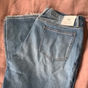 NWT Hatch The Crop Maternity Jean Size 33 Color Light Wash